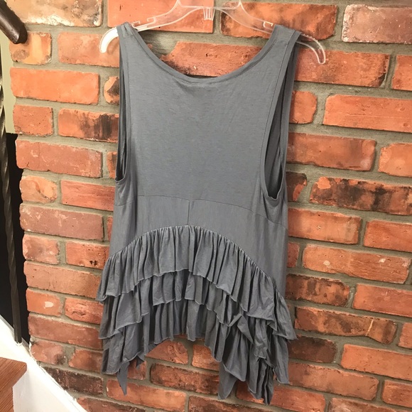 Juicy Couture NEW Vintage Tier Ruffle Tunic Sleeveless Top Cotton Asymmetrical - Picture 3 of 14
